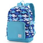 VASCHY Toddler Kids Backpacks, Cute Lightweight School Bag Water Resistant Preschool Backpack for Boys with Chest Strap Baby Sharks