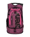 ARENA Unisex Adult Fastpack 3.0 Swimming Athlete Sports Backpack for Swimming Training Gear Gym Bag for Men and Women, 40 Liters, Plum/Neon Pink