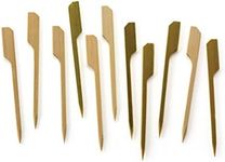 RSVP International Compostable Bamboo Serving & Cocktail Picks, Appetizer, 50-Count, 3.5"