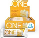 ONE Protein Bars, Lemon Cake, Gluten Free Protein Bars with 20g Protein and only 1g Sugar, Guilt-Free Snacking for High Protein Diets, 2.12 oz (12 Pack)