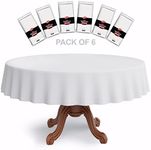 Neatiffy 84 Inch 6 Pack Round Plast