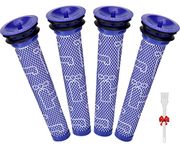 4Pack Replacement Pre Filters for Dyson - Vacuum Filter Compatible for Dyson V6 V7 V8 DC59 DC58 Replaces Part 965661 01 (Pack of 4)