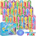 Joycover Invisible Ink Pen, 24PCS Invisible Ink Pens with UV Light for Kids, Party Favors Set Classroom Prize for Students, Spy Pen Magic Marker for Secret Message, Birthday Gift for Kids Boys Girls