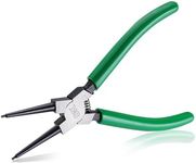 SK 7-Inch Snap Ring Pliers, Internal Circlip Pliers with Straight Jaw, Tip Diameter 5/64'', Premium CR-V Steel