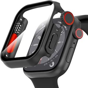 for Apple Watch 45mm Screen Protector Case, [ Looks Like Ultra Protector Case ] Tempered Glass Unique Design Case Cover for iWatch Series 7/8/9 Series SE 2 45mm (45mm)