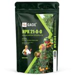 GACIL Ammonium Sulphate Npk 21-0-0 Powder Water Soluble Fertilizer For Garden, Fruits, Vegetable Plants & Agriculture Crops 100G