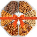 Nuts Gift Tray - Nuts Gift Basket - Variety of Sweet & Roasted Salted and Flavored Gourmet Nuts - Fancy Nuts Gift For Birthday, Thank You, Sympathy, Anniversary, Get Well Gift