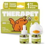 TheraPetMD 60-Day Dog Calming Diffuser Kit - Dog Pheromone Diffuser for Stress, Destructive Behavior, Pee Accidents, Separation Anxiety, Barking, Aggression & Chewing - 60-Day Refills Included