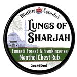 Emaratti Frankincense chest rub/Cypress & Juniper/Menthol / 100% Natural/No petroleum/Long lasting // Made in Canada - Muslim Cosmetics - Lungs Of Sharjah 2oz