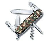 Victorinox Spartan Swiss Army Knife, Camping Pocket Knives, Medium, Multi Tool, 12 Functions, Blade, Bottle Opener,camouflage