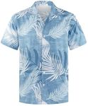 APTRO Men's Hawaiian Shirt Short Sleeve Beach Party Aloha Shirt HW071 1XL