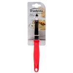 Trudeau Stainless Steel Vegetable, Potato, and Fruit Peeler with Swivel Blade and Ergonomic Grip, Paprika