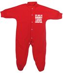 BabyPrem Baby Sleepsuit 'Me and My Dad Love Liverpool' Red Newborn