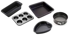 Xacton Cake Baking and Decoration Tools | Combo of 3 Different Shape Cake Mould, 6 Slot Silicone Mould Tray with 1 Bread Mould | Bakeware Combo | Kitchen Tools Set - Combo 9
