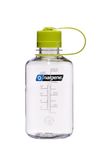 Nalgene 16 oz Narrow Mouth Water Bottle | Slim Cup Holder Size, BPA-Free, Durable & Leak Proof, Lightweight Travel Bottle, Clear
