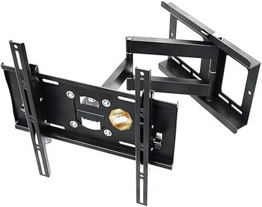 RICOO Support TV Mural Orientable et Inclinable Fix ation 31-65" Pouces (79-165cm) Max 95KG & Max Support VESA 400x400 / Support Television Mural - Accroche TV Mural - Support Mural TV R23-S Noir