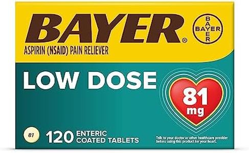 Bayer Aspirin Regimen , 81mg Enteric Coated Tablets, Pain Reliever/Fever Reducer, 120 Count