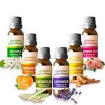 Zimmer Aufraumen Essential Oil Set - Lavender, Lemongrass, Mandarin, Rose, Mogra, Sandalwood, 15ml each (6x15ml, Set of 6 Oils)