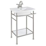 American Standard 0445004.020 Edgemere Sink Top 4" Ctr-Wht, 4", White