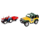 Centy Toys Trolley Tractor (Colors May Vary) & Ranger Jungle Safari, Kid