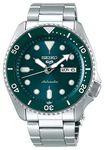 Seiko Analogue Men's Stainless Steel Watch(Green Dial Silver Colored Strap)-SRPD61K1