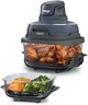 Ninja Crispi 4 in 1 Glass Air Fryer, 450°F, Non Toxic, 4QT and 6 Cup Containers with Lids, Dishwasher Safe, Cyberspace Gray, 1 Count, FN101GY