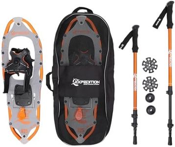 Expedition SNØ Series Snowshoe Kit for Mountaineering and Snow Hiking - Perfect for Men and Women (Spin Binding, Size 825)