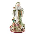 Fitz & Floyd Fitz and Floyd Winter Solstice Santa Ceramic Figurine, 18.75-inch