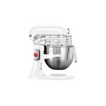 KitchenAid Professional 325 W Stand Mixer 5KSM7990XBWH, White, Capacity: 6.9 Litre, 10 Speed, Planetary Mixing Action - Includes Stainless Steel Whisk, Flat Beater, Dough Hook & Wire Guard, CB575