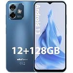 Unlocked Cell Phones Canada, Ulefone Note 16 Pro(12+128GB) Unlocked Smartphone, Android 13, 50MP Dual Cameras, 4400mAh, 6.52-inch Screen, Ultra Thin & Light 4G LTE Phones (Blue)