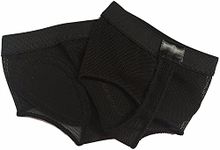 Leemiman Foot Thongs for Dance Ballet Belly Dance Toe Pad Protection Socks (Black, M)