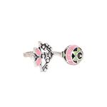 Voylla Adorned Spin Floral Motifs Ring for Women and Girls