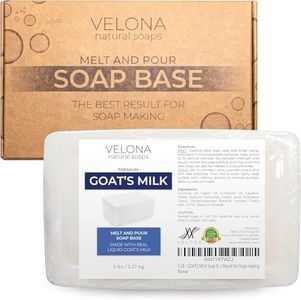 velona 5 LB - Goats MILK Soap Base SLS/SLES free | Melt and Pour | Natural Bars For The Best Result for Soap-making