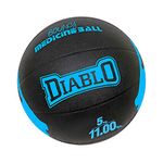 DIABLO 5KG Rubber Medicine Ball with Bounce Effect (5KG, Blue)