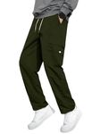 Lymio Men Cargo || Men Cargo Pants || Men Cargo Pants Cotton || Cargos for Men (Cargo-17-20) (M, Green)