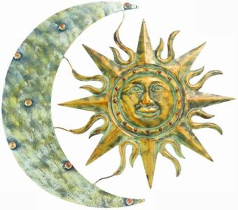 Gardman 8415 Aztec Sun and Moon Wall Art, 26" Long x 24" Wide