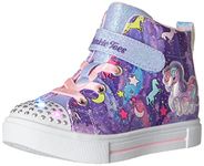 Skechers Girl's Toes Twinkle Sparks-Unicorn Dayd Sneaker, Purple/Multi, 6 Toddler