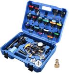 BOOMSTART 28Pcs Universal Radiator Pressure Tester and Car Vacuum Cooling System Tester Tool Kit Applicable for Audi for VW for BMW