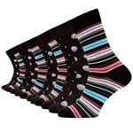 Mens FCO 12 Pack Design Ankle Socks - RG - UK 6-11/EU 39-45 - Dots & Stripes