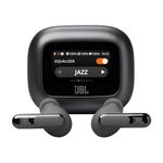 JBL New Launch Live Beam 3, Hi-Res Audio True ANC TWS, Smart Case with Touch Display, 48H Playtime, Wireless Charging, 6 Mic, Multipoint connection, IP55 proof, Headphones App, Personi-Fi 3.0 (Black)