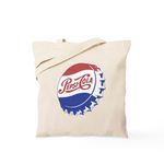 CafePress Pepsi Bottle Cap Tote Bag Natural Canvas Tote Bag, Reusable Shopping Bag