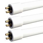 3 x Leyton 10w T4 Fluorescent Tubes Warm White 3400K 352mm inc pins 338mm exc pins Check Length Carefully