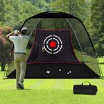 KAIDIDA Golf Practice Hitting Nets for Backyard Driving Indoor Use Heavy Duty Practice Golf Driving Nets for Backyard Premium Portable Golf Impact Nets Cages with Frame for Men Women