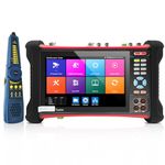 Rsrteng X7-MOVTADHS Upgraded Version 4K CCTV Camera Tester 7 inch IPS Touch Screen Monitor CCTV Tester with TVI CVI AHD SDI IP Camera Test Support DMM OPM VFL TDR POE HDMI DC24V Dual Network Port