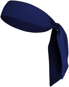 Tough Headwear Tie Headband for Men - Tennis Headband for Women, Sweat Band for Workout, Running, Football, Basketball, Athletics - Royal Blue