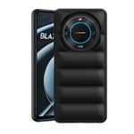 Plus Puffer Case Camera Protection Soft Back Cover for Lava Blaze 2 5G - Black