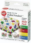 Wilton Primary Colors Fondant, Multi Pack