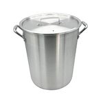 Nexgrill 30 Qt. Aluminum Pot with Strainer Basket & Lid Turkey Fryer, Heady-Duty Side Handles, Perfect for Boiling and Frying Seafood, Crawfish, and Turkey, Great for Outdoor Cooking, 630-0024