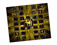 Paramint Eye of Horus, Black - For Yugioh Playmat by Mad Hand - Compatible with Yu-Gi-Oh, TCG - Two-Player Master Rule Duel Field Zones, Large 2-Player Card Game Mat - Original Play Mat & Accessories