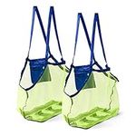 Bramble - 2 Large Mesh Beach Tote Bags for Kids Sand Toys and Towel - Pool and Beach Travel, 45cm x 45cm